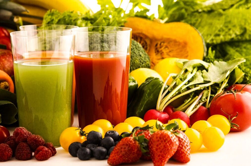 Gemüse- und Fruchtsäfte zur Gewichtsabnahme