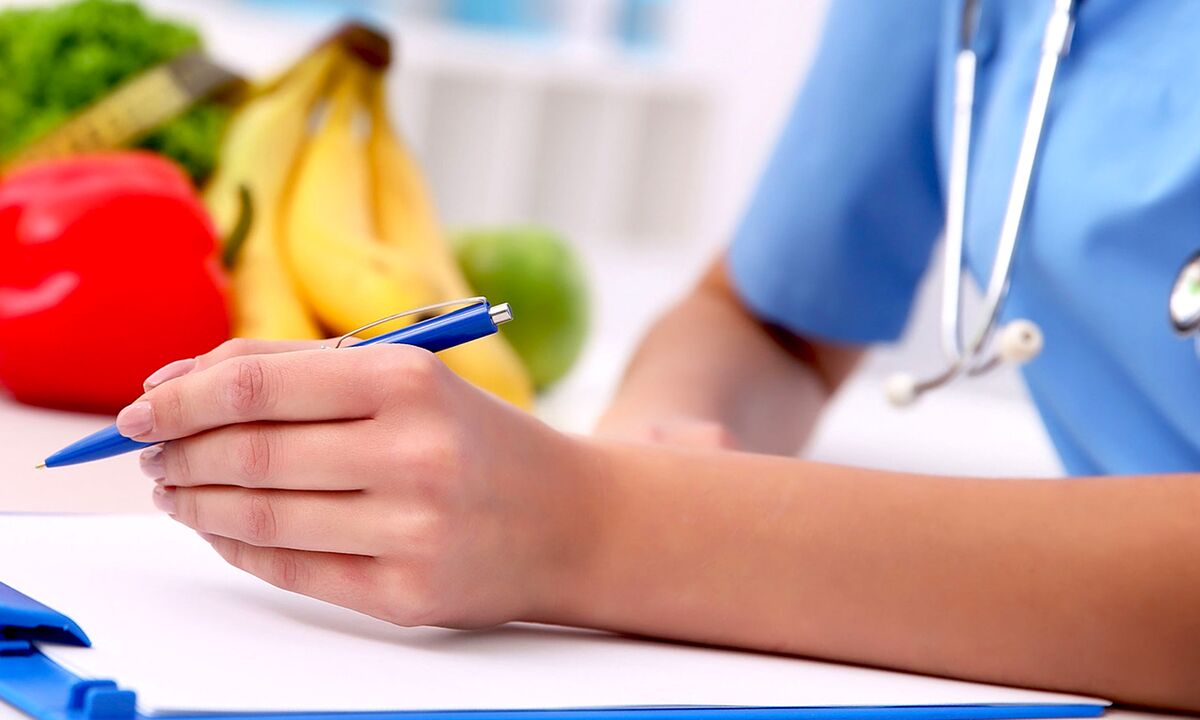 Konsultation eines Ernährungsberaters