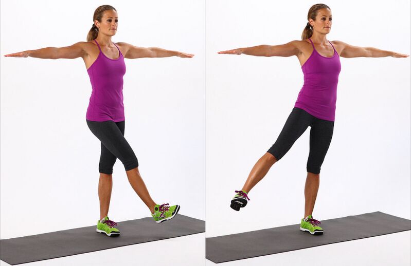 Beinschwünge helfen dabei, die Muskeln der Oberschenkel effektiv zu trainieren