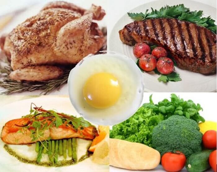Gerichte, die im 14-tägigen Protein-Diät-Menü zur Gewichtsreduktion enthalten sind